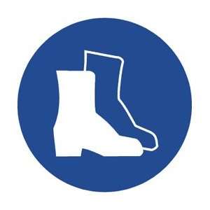    Label, Graphic For Wear Foot Protection, 2 Diameter, Pressure 