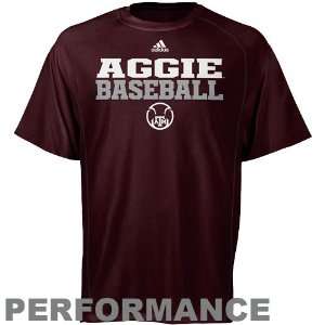 NCAA adidas Texas A&M Aggies Practice II Baseball Icon Performance T 