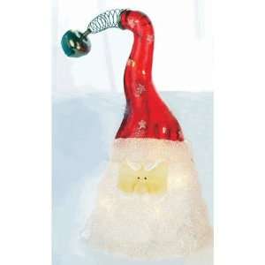  Fenton Art Glass Christmas Red Santa Face Light Chain 