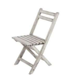 com Privilege 63138 16 x 24 x 33 Wooden Bistro Chair   Vintage White 
