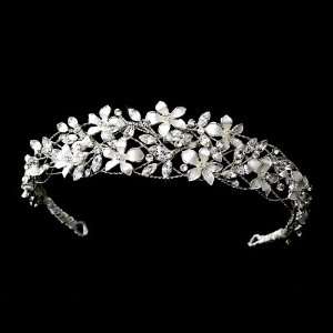  Exquisite Silver Floral Bridal Tiara HP 7329 Beauty