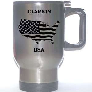  US Flag   Clarion, Pennsylvania (PA) Stainless Steel Mug 
