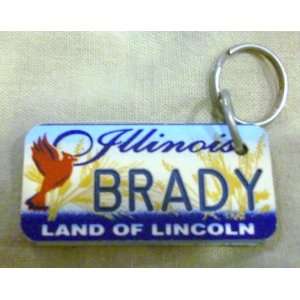  Illinois Land of Lincoln Brady Keychain, Key Holder, Key 