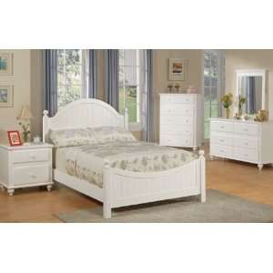 Twin Size Bedroom Set (White) 