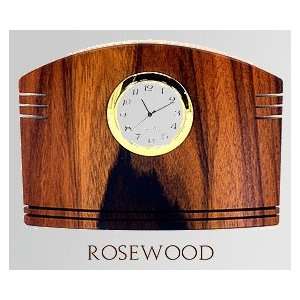   desk clock,bolivian rosewood Mikutowski Woodworking