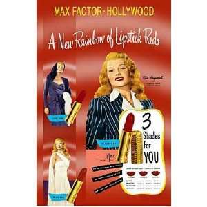  Max Factor   Hollywood   Ad Poster