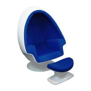  Alpha Egg Chair/Ottoman Set by Mod Decor