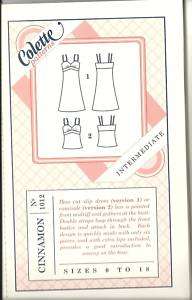 Cinnamon dress/slip pattern (1012)   Colette patterns  