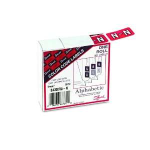   Inch, Letter N, Red/White Bar, 500 Per Box (66734)