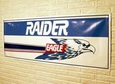 Vintage Raider Eagle Snowmobile Banner  