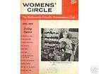 womens circle june 1962 feathers her nest with hats returns