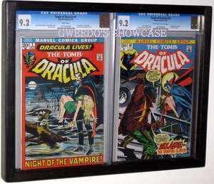 Double (2) CGC Graded Comic Frame Display. Double.Lots of styles 
