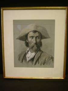 Signed Painting of Kit Carson by Arthur Burdett Frost  
