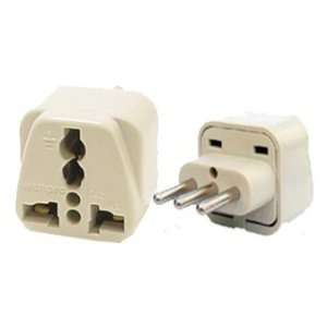   Grounded Universal Plug Adapter Type L for Italy, Uruguay Electronics