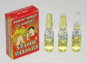 36x Stink Bombs~Smelly Joke~Glass Vials (12 box of 3)  