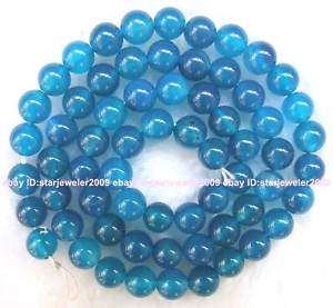 6mm blue agate globose gemstone Beads 15  