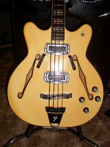   1968 Fender Coronado Bass II   4 String Electric Bass Guitar with Case