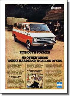 1976 Chrysler Plymouth Voyager Wagon Van Photo Ad  