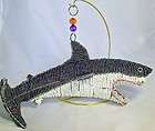 great white shark wire glass beads sculpture beadworx grass roots