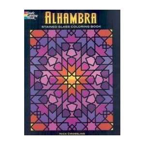  Alhambra Stained Glass Coloring Book by Nick Crossing 