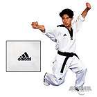 Adidas Martial Arts Tae Kwon Do Uniform Black and Red Collar Karate Gi 