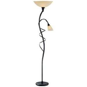   Source Wavia Torchiere Floor Lamp with Reading Light