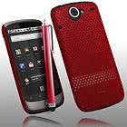 Red Hard Stylish Mesh Cover Case For HTC Google Nexus One & Stylus