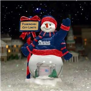  New England Patriots City Limits Snowman Globe Sports 