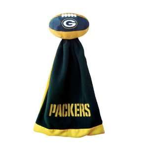 Green Bay Packers Plush NFL Football with Attached Security Blanket 