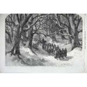  1860 Night March Christmas Rifle Volunteers Soldiers