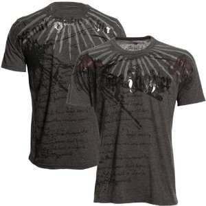Cage Fighter by MMA Authentics Charcoal Banner T shirt  