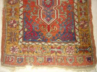 Antique Old Oriental Persian Turkish Prayer Area Rug Hand Knotted 2 x 