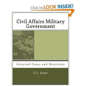  Civil Affairs Military Government Selected Cases and 
