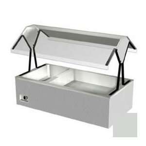   Table Top Buffet, 2 Sections, 2 Hot Wells, 240v, 58 3/8Lstone Gray