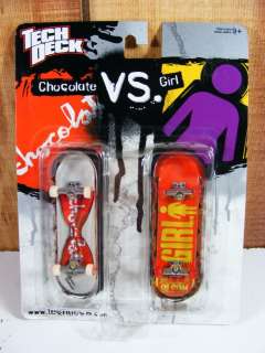 Tech Deck CHOCOLATE vs GIRL Fingerboards Skate Set NEW  