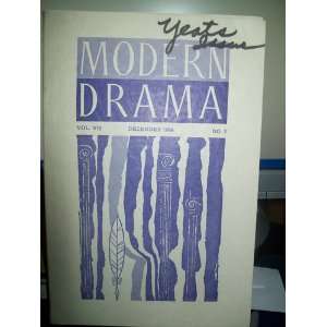 Modern Drama Vol. VII No. 3 December 1964