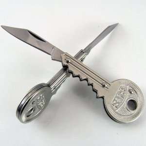   lot stainless steel key shape pocket knife edc knife