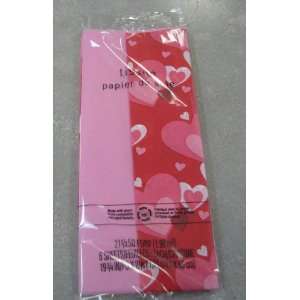   VW 2202 Pink / Hearts Dual Pack Tissue Paper 
