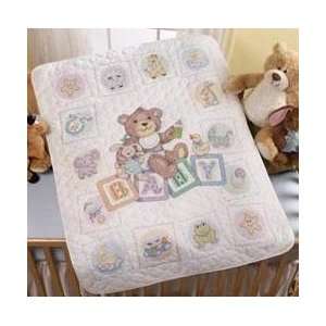  Baby Blocks Crib Cover, Cross Stitch from Bucilla Arts 
