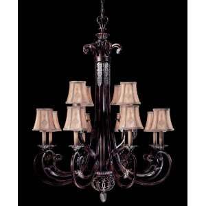  Scarborough Bronze Patina Chandelier Metrop