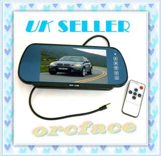 Title 7 inch Wide TFT LCD Car Rearview Camera Bluetooth Screen 
