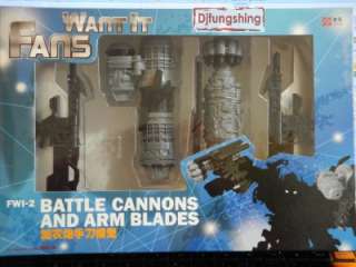   CANNON & ARM BLADE ADD ON KIT FOR Leader Class Ironhide NEW  