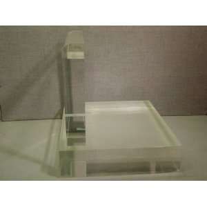  Stunning Modern Clear Lucite Table or Display Base 