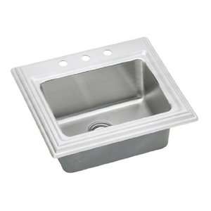  Echo Stainless Steel 25 Self Rimming Single Basin Kitchen Sink 3 