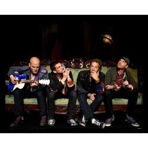 Coldplay The Band Seated, 16 x 20 Poster Print, Framed, Special 