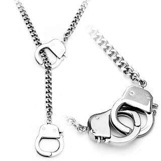 316L Stainless Steel Handcuffs Necklace 21  