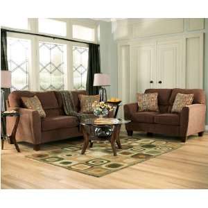  Reed Walnut Living Room Set by Ashley Furniture