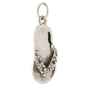  Sterling Silver Flip Flop Charm Jewelry