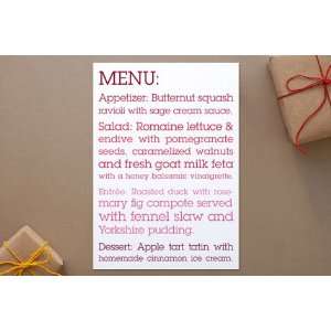  P.S. Party Holiday Party Menus by PAPERSTUDIO Toys 