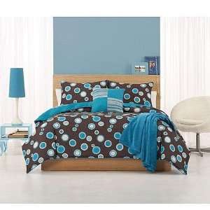 PEM America Dot Com King Comforter Set with Bonus Pillows  